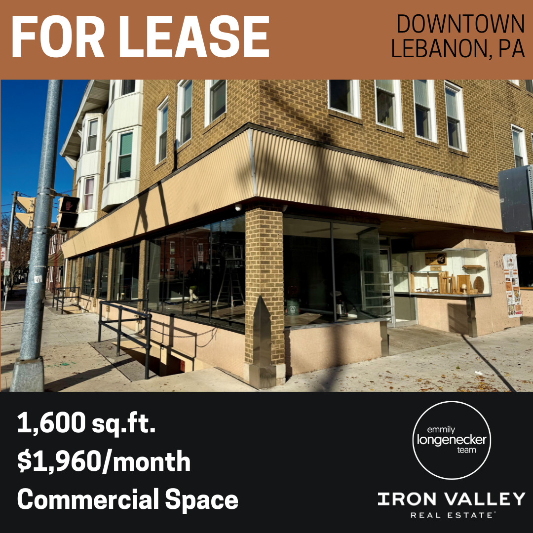 49 S. 8th Street, Lebanon PA 49 S. 8th Street, Lebanon PA 17042 - Commercial property for lease by the Emmily Longenecker Team - Iron Valley Real Estate