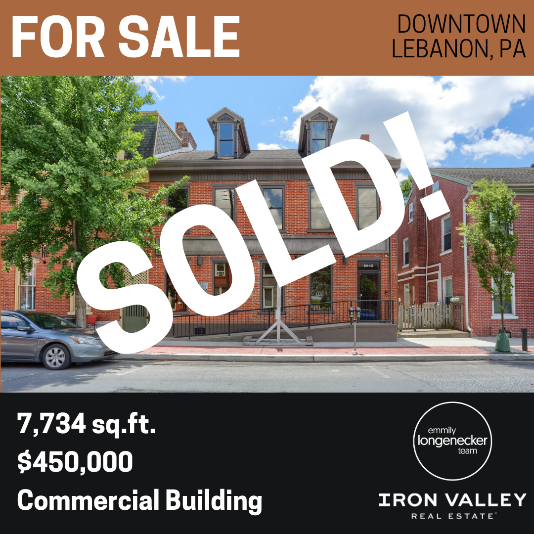 410 Cumberland Street, Lebanon PA 17042 - SOLD by the Emmily Longenecker Team - Iron Valley Real Estate