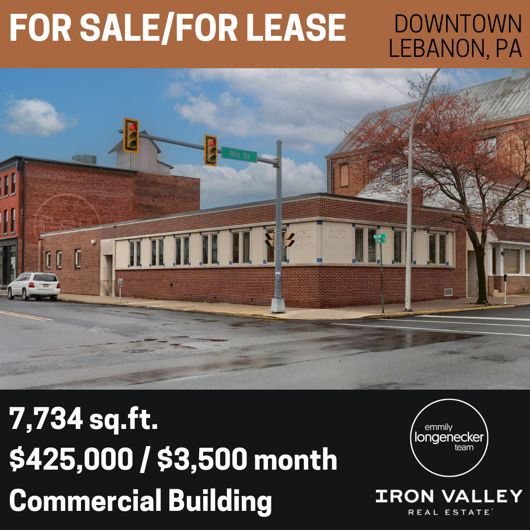 44 N. 8th Street, Lebanon PA 17046 44 N. 8th Street, Lebanon PA 17046 - Building For Sale or For Lease by the Emmily Longenecker Team