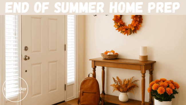 End of Summer Home Prep: easy tasks to get your home fall-ready