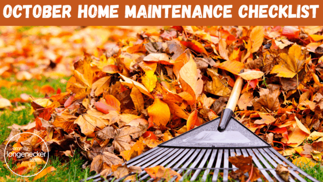 October Home Maintenance Checklist