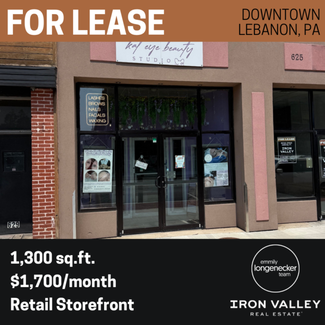 627 Cumberland Street, Lebanon PA 17042 - Commercial Space for Lease