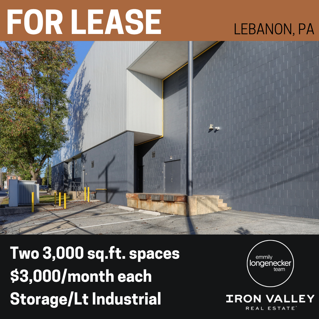 900 Maple Street Lebanon PA 17046 900 Maple Street, Lebanon PA 17046 - Two storage spaces for lease